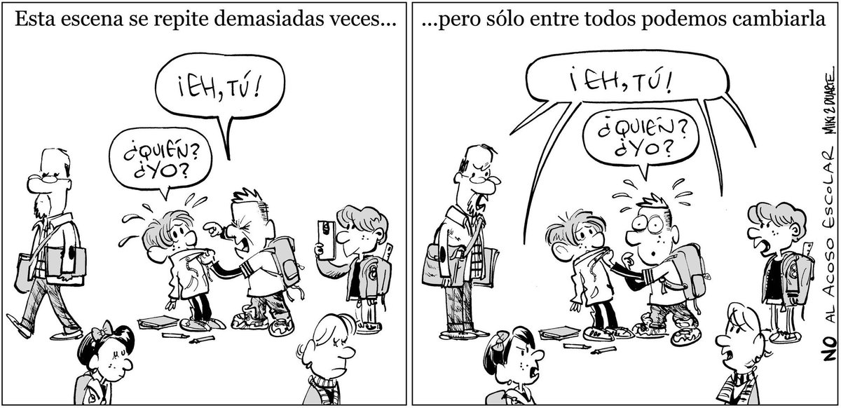guardiacivil's tweet photo. El acoso escolar no sólo tiene víctima y acosador, también testigos que callan
Se valiente y ayúdanos a acabar con el #bullying
DENUNCIA 📞062 https://t.co/S21BEV9Wwh