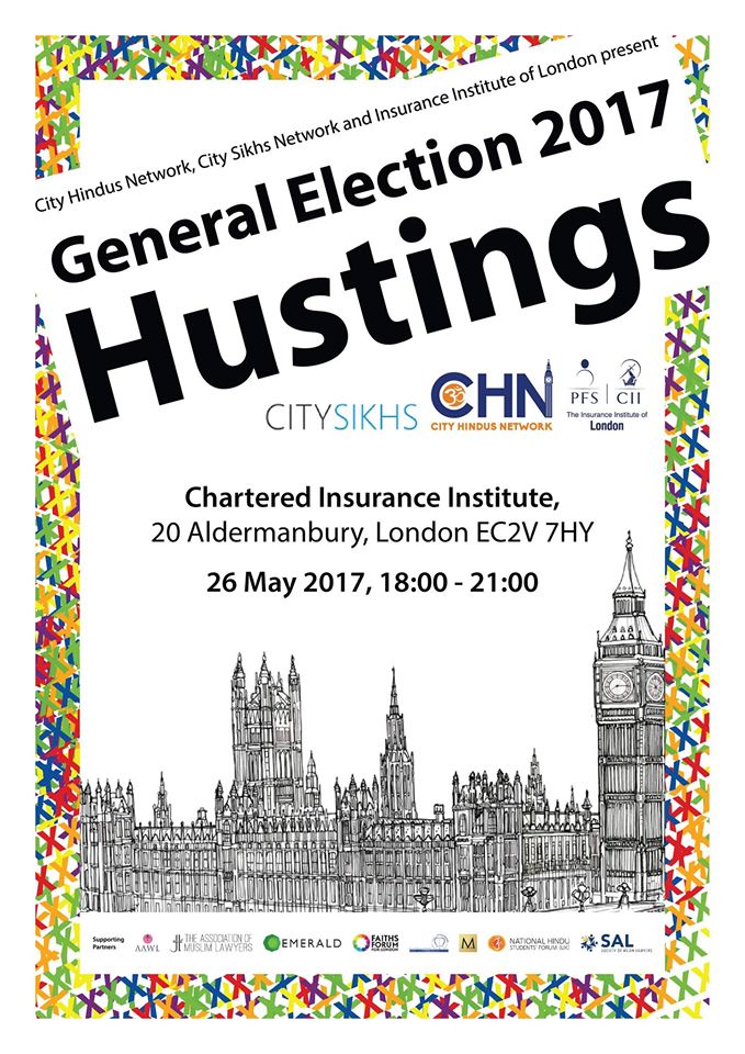awardsuk's tweet photo. You're invited to 'Hustings in the City' @CIIGroup on 26 May 6pm. RSVP via https://t.co/7XR6A0mTiD

@CityHindus @citysikhs @LondonFaiths https://t.co/NdVypleKYb
