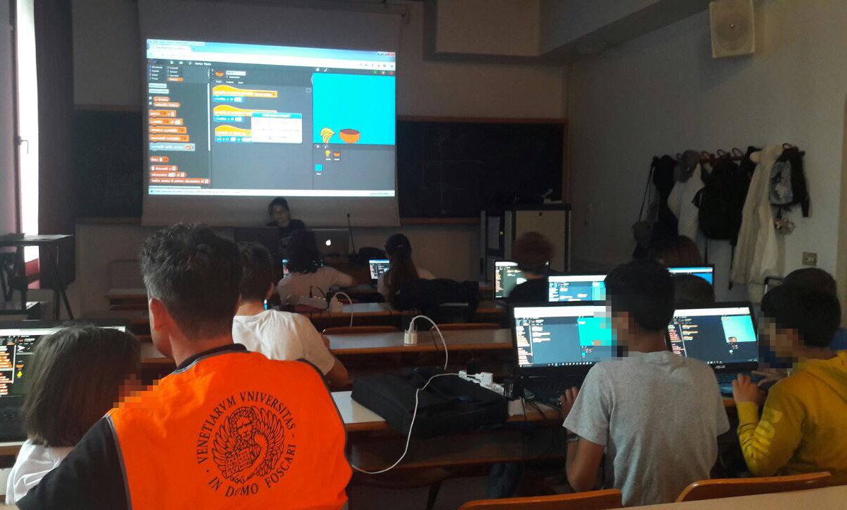 cDojoFossoVE's tweet photo. #scratchday in #venice - @CoderDojo: Coding with @Scratch thanks to  @CaFoscari. https://t.co/TRWG1k9rLl