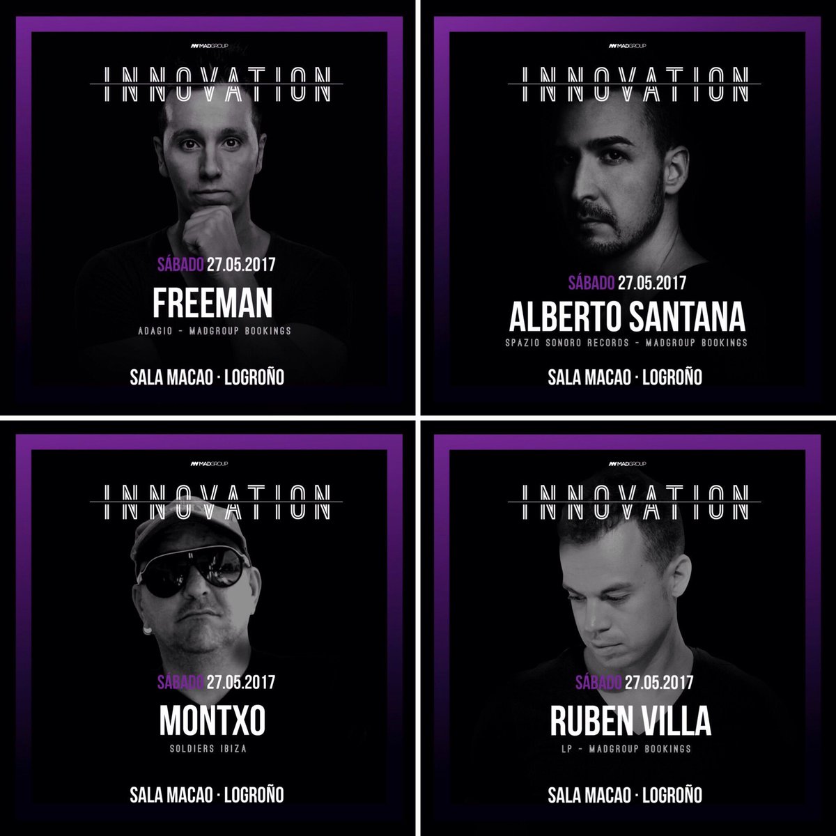 #innovation #techno #Logrono <a href="/SalaMacaoDisco/">Sala Macao</a> @DjMontxoo <a href="/albertsantanadj/">Alberto Santana</a> <a href="/villadeejay/">RUBEN VILLA</a> <a href="/madgroupspain/">MadGroup</a>