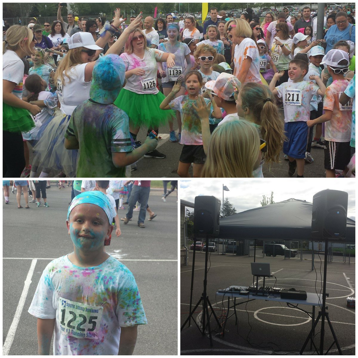DJPeg206's tweet photo. Thanks University Place Primary School for making us part of the Color Run for the 2nd year in a row! #ProfessionalDJs #DefiniteDJs https://t.co/NGekgvtoS1