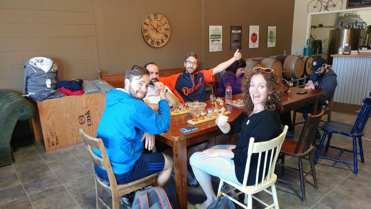 iamkatebell's tweet photo. Thumbs up for @BicycleBrewery #velobrew17 @reahpeah @worldofabe @thatguymwalter @ChrisBMcCurry https://t.co/RFDAO7hbCU