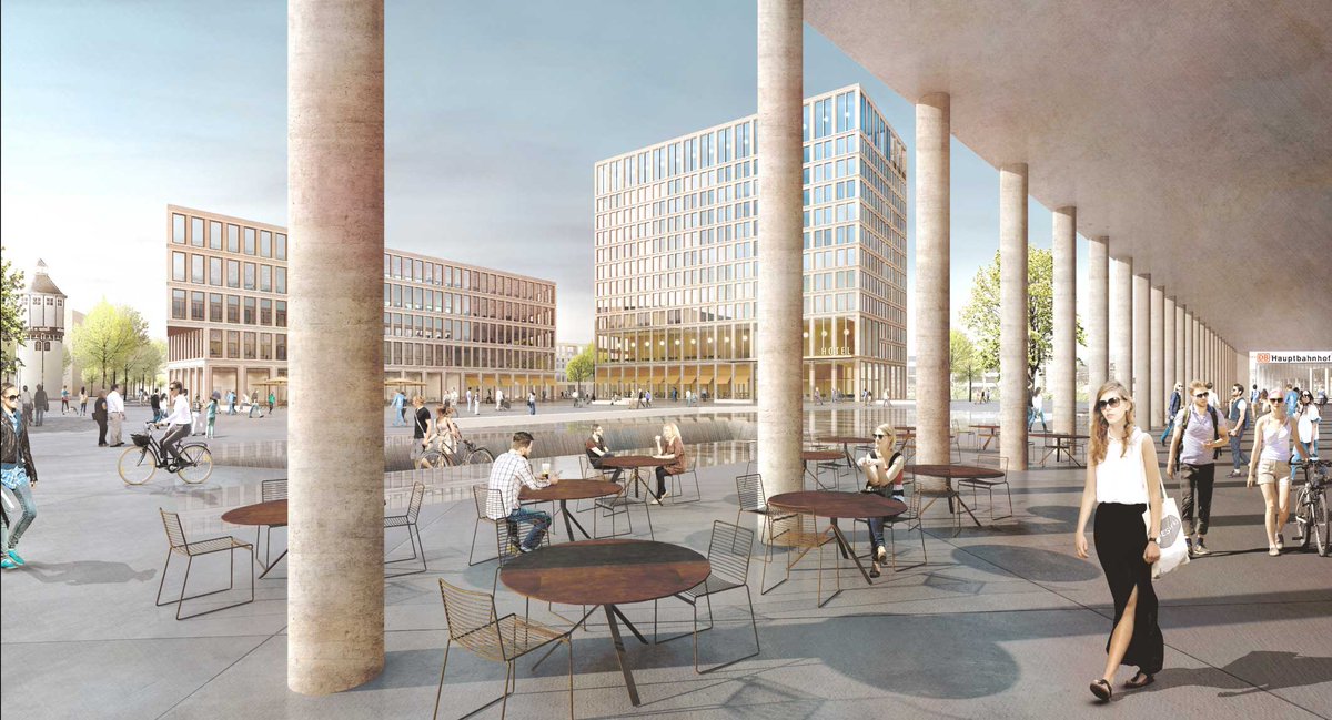 POLA and Winking Froh Architects win the urban and architectural design competition "Bahnstadt Heidelberg, Baufelder B1, B2" in #Heidelberg.