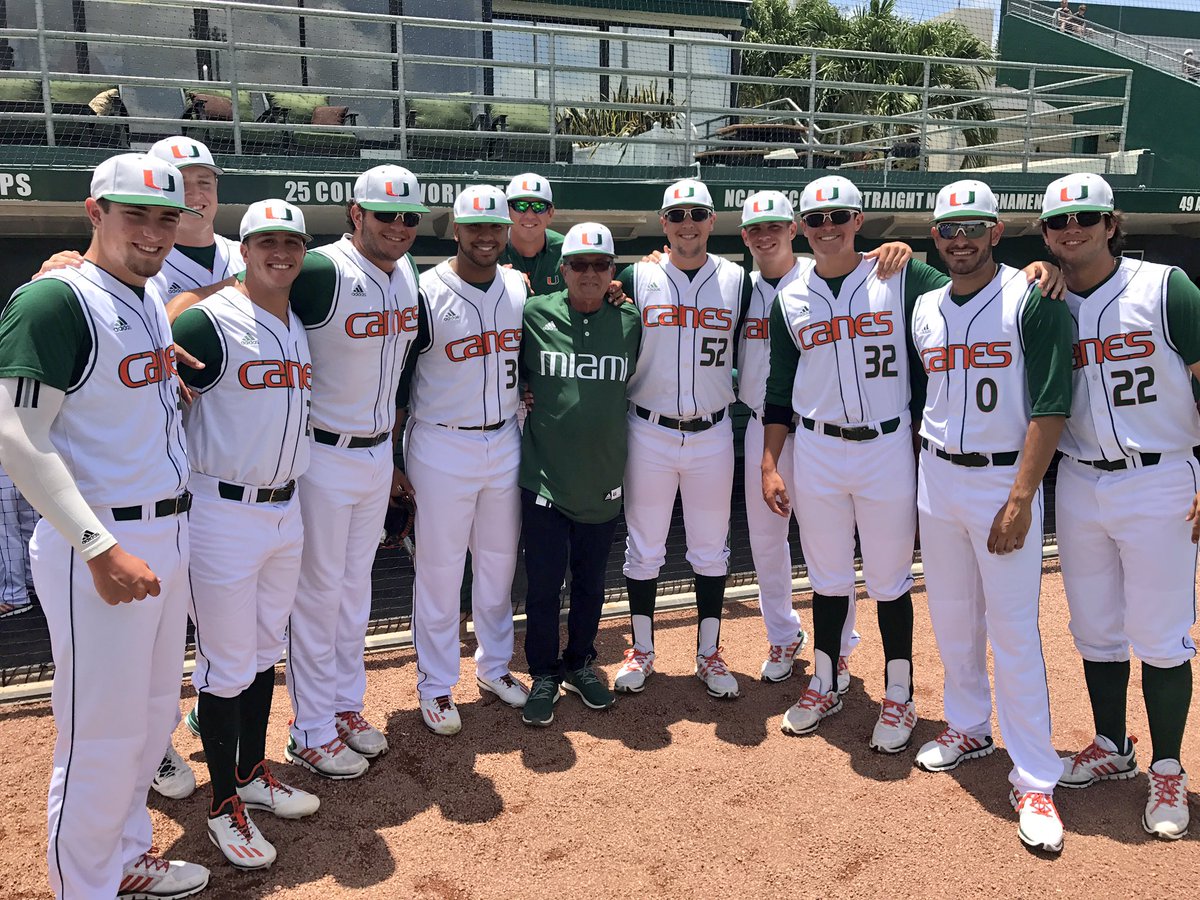 CanesBaseball's tweet photo. Today we bid farewell to another member of our staff. Security officer Bennie Avila is retiring after 18 years of service to @univmiami. https://t.co/KtQuttvLoH
