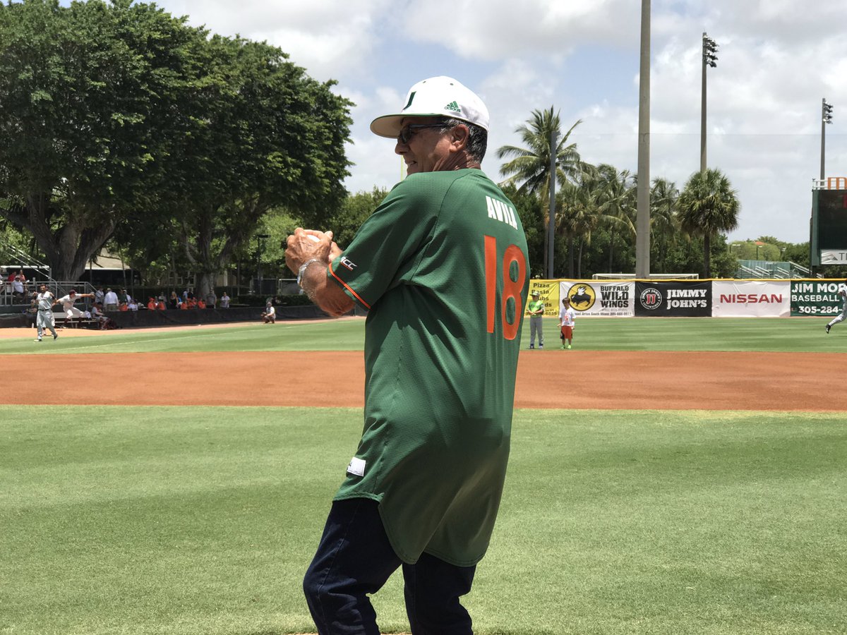 CanesBaseball's tweet photo. Today we bid farewell to another member of our staff. Security officer Bennie Avila is retiring after 18 years of service to @univmiami. https://t.co/KtQuttvLoH