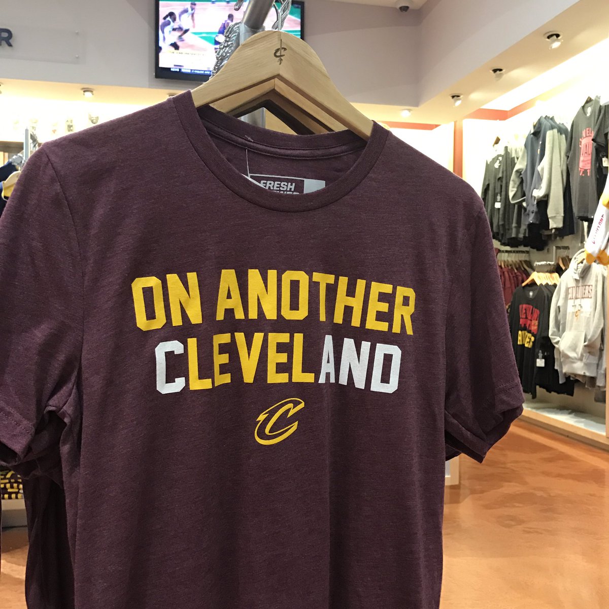 cavs's tweet photo. Gear up for Game 3 with @FreshBrewedTees!

Which of these four tees will you rock tomorrow?

#DefendTheLand https://t.co/0DPsJPRyUh