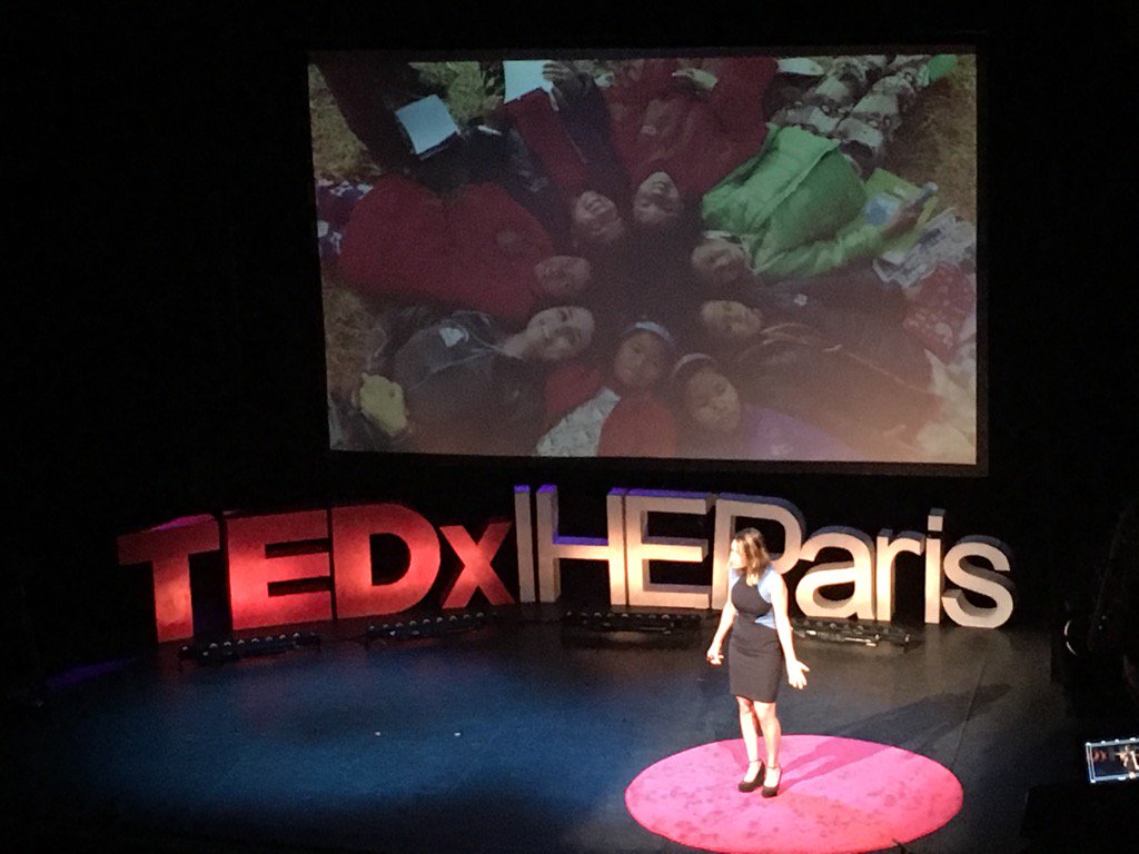 TEDxIHEParis's tweet photo. "Educating a girl is educating future generations" #SaraSafari #OneLife #tedxiheparis https://t.co/YfWmRInIV3
