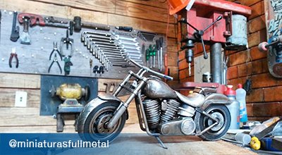 dremel's tweet photo. Rodrigo of Miniaturas FULL METAL is in #Brazil on a #MissionToMake #HarleyDavidson replicas. What's your #maker mission? https://t.co/DujQQ4OMMB