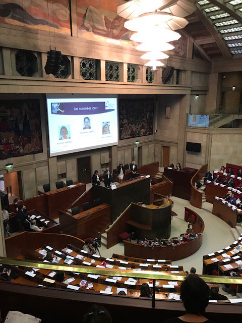 CCI_93's tweet photo. Remise de prix Eaf au #cese . Notre membre #cci_93  #JeanLouBlachier   remettait un prix https://t.co/B5IVwcJSg9