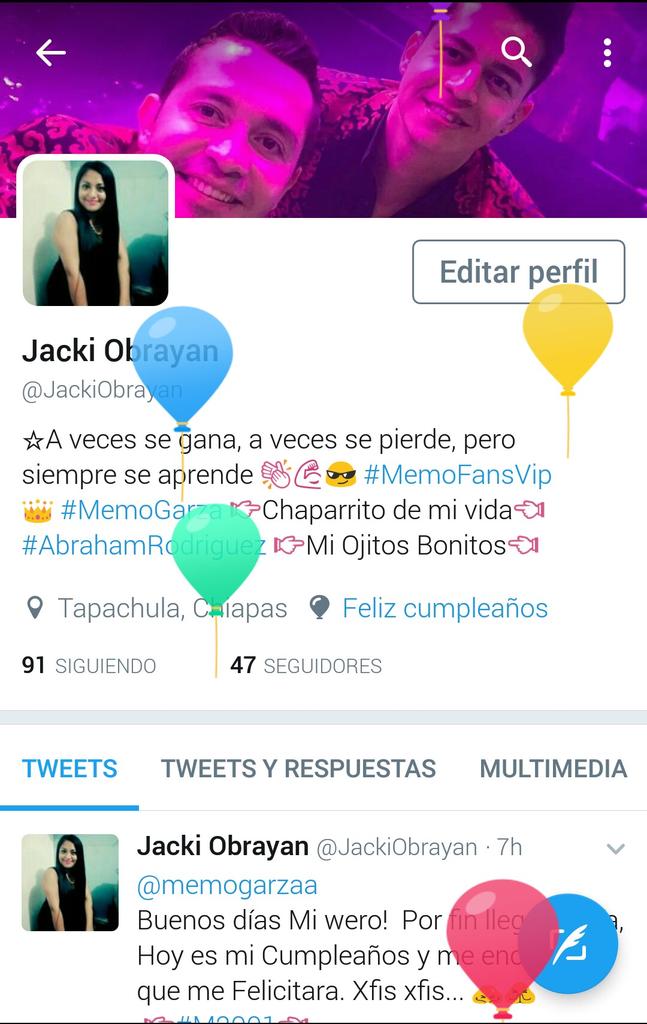 JackiObrayan's tweet photo. @memogarzaa
No sea malito alegreme más mi día felicitandome ya que hoy es mi cumple sii 🙏🙇🙏
👉#M2001👈 https://t.co/DbiR1Ohk1f