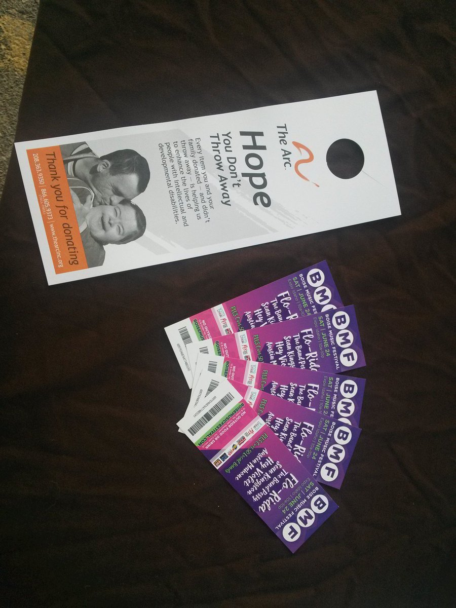 Stop by our booth at Idahos Largest Garage Sale today! Your clothing donation gets a FREE pair of tix to <a href="/BoiseMusicFest/">Boise Music Festival</a>!!