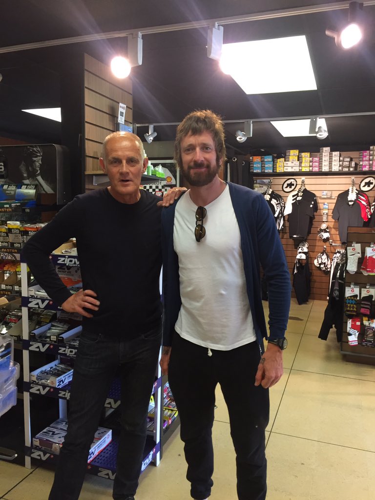 Punter of the day today was <a href="/SirWiggo/">Brad Wiggins</a>..am trying to look cool but it's not convincing 🙈