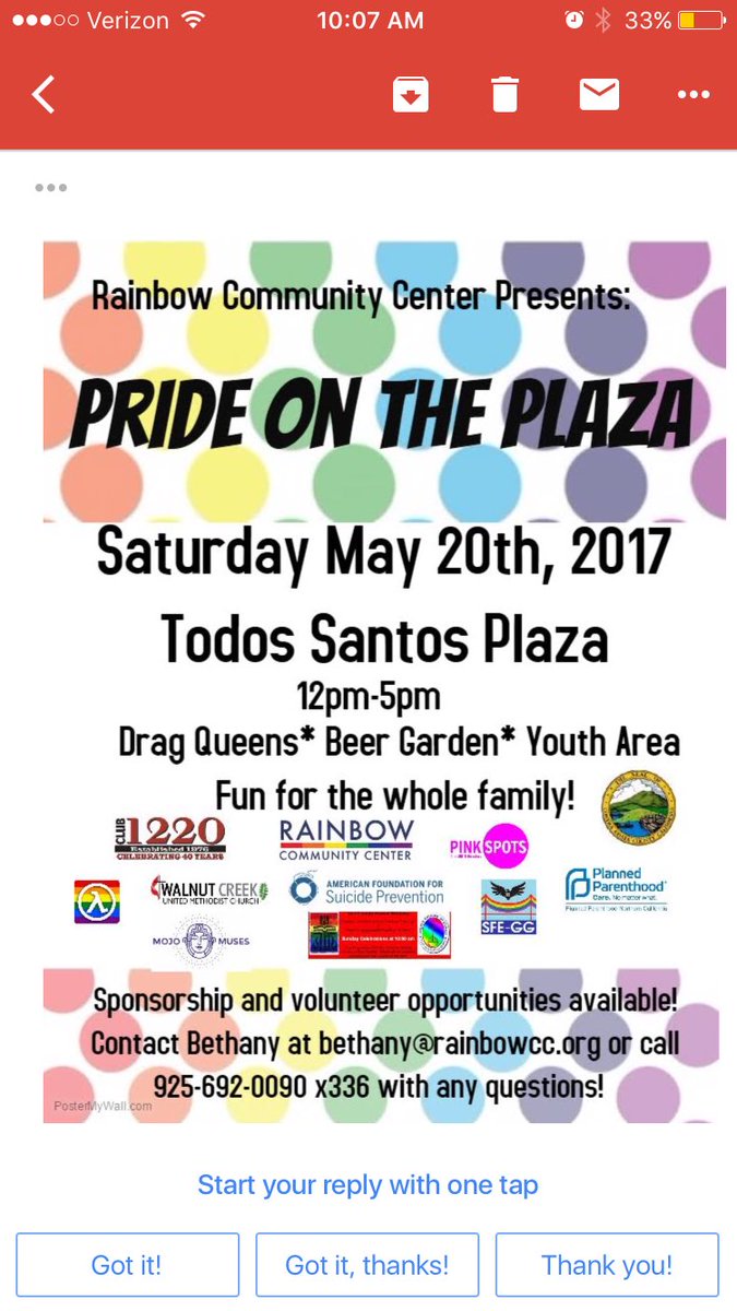 MojoMuses's tweet photo. Join us today and win some prizes! We are excited to be a sponsor for this event hosted by @RainbowCommCntr. 
#prideontheplaza #mojomuses https://t.co/lUIaz2e4AX
