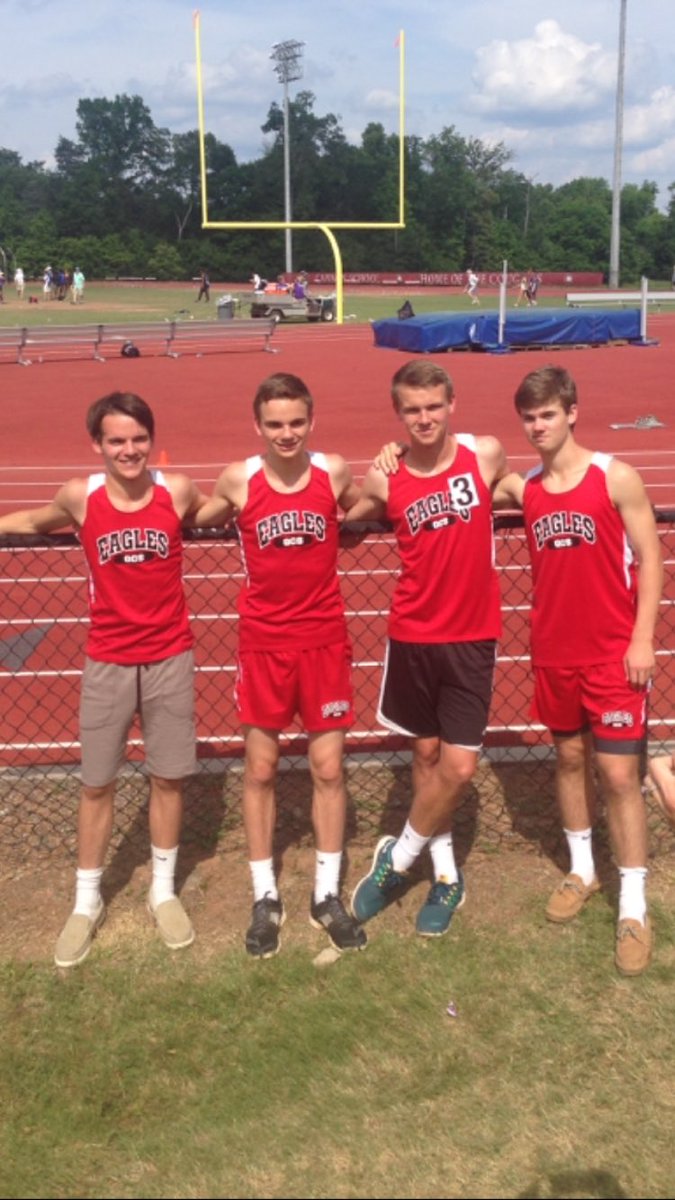 GcsRunning's tweet photo. The #JBCL crew runs their final 4x400 today as @Luke_Springs, @jproooney & Brice close out their careers. What an amazing journey it's been https://t.co/sgsSsBqIt3