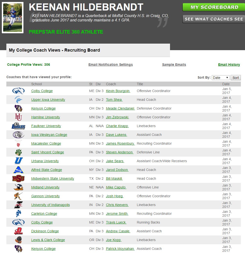 CSAPrepStarUNO's tweet image. 🏈🏈🏈  2017 #PrepStarElite @KHildy1244 bit.ly/2hWJ79I bit.ly/2hWBmAK #CollegeCoachViews
#GotGame #GetRecruited