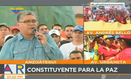 #AHORA📺 || <a href="/JauaMiranda/">Elías Jaua</a>:  No le tengamos miedo al pueblo ni al debate de ideas, tengámosle miedo a la intervención, a la guerra