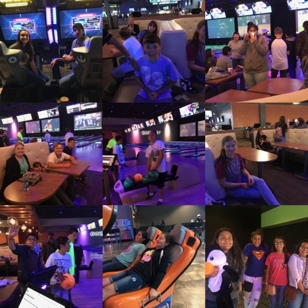KISDWebmaster's tweet photo. KJHS students celebrate earning all their Accelerated Reader points for the year at Cinergy on Friday. #GoDaubers #WeRead https://t.co/6mtSzr6eW8