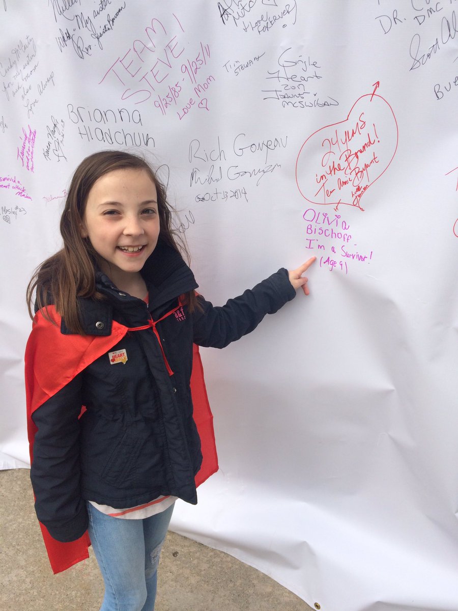 makbischoff's tweet photo. So proud to walk in tribute to my beautiful daughter - and survivor - at the 2017 Heart Walk! https://t.co/iEjkYbWyIo