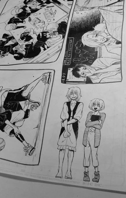 原稿ぎりっぎりに描いてしまったの図 