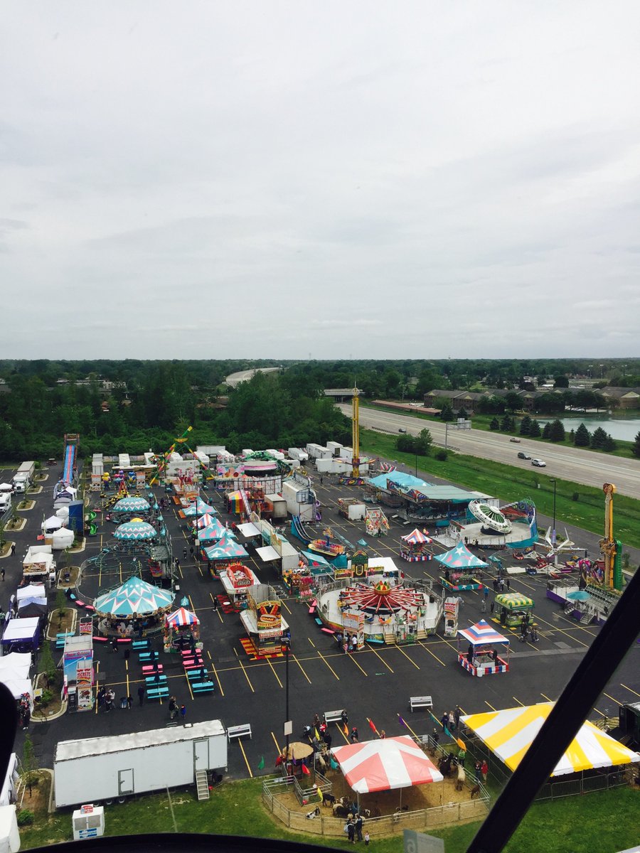 OhioSpringFest's tweet image. View of the #Carnival from the #Helicopter at Ohio Spring Fest just before we opened today! ohiospringfest.com
