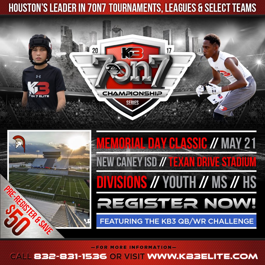 TTElite's tweet photo. We coming tomorrow to the show up and show out #HTownEliteTakeover #TTFAST #7on7football https://t.co/mM7uR93wUr