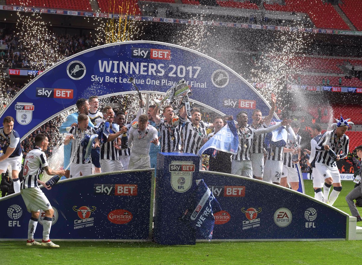 MillwallFC's tweet photo. 🏆

We are going up!

#Millwall 🦁 https://t.co/a21dH3aYPv