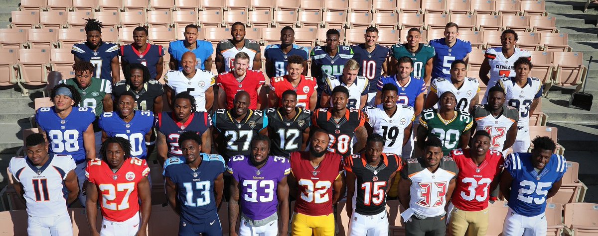 UNISWAG's tweet photo. Some of the rookies in their new teams uniforms #uniswag https://t.co/RgQbbfSU0Q