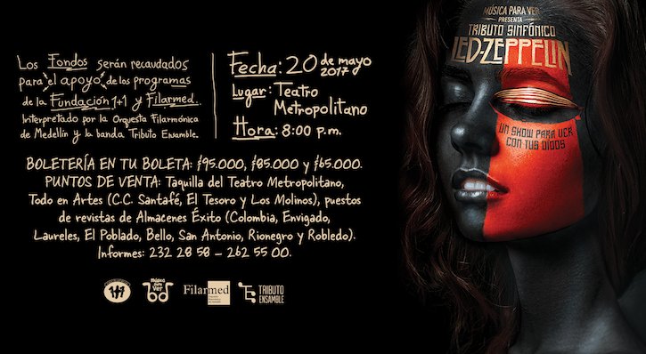 RevistaNeoVip's tweet photo. Esta noche Medellín podrá disfrutar de #LedZeppelin en sinfónico. https://t.co/1A7oaJJesf