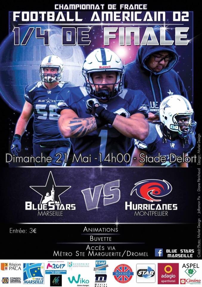 Le début des Playoffs demain ! On vous attend nombreux ! <a href="/mpsport2017/">MPSPORT2017</a> @radiostartwit <a href="/FFFA_officiel/">FF Football Américain</a> <a href="/usamarseille/">Consulat General des Etats-Unis à Marseille</a>
