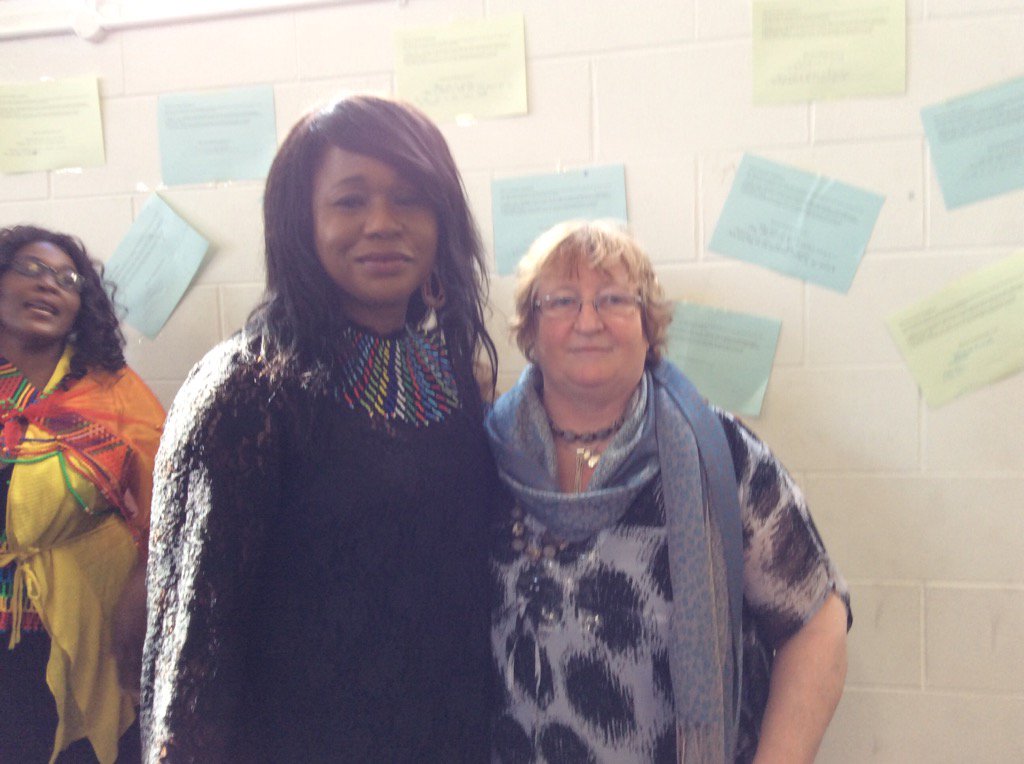 ComhairleCoGalw's tweet photo. Chance to meet up with old friend Helen Ogbu of #IMOWomensAssociation #Galway Wonderful compère @AfricaDay #Doughiska https://t.co/BrkdPWYDo8