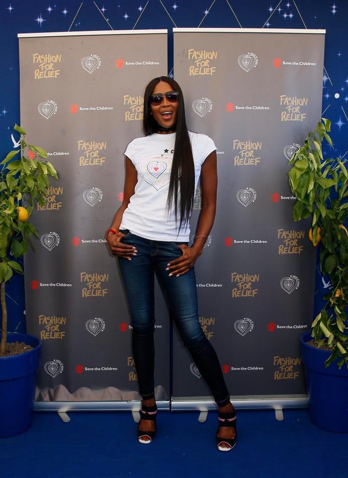NaomiCampbell's tweet photo. Yes! @Fashion4Relief press conference this afternoon. We have officially arrived in Cannes! Show day tomorrow, let's go. @savechildrenuk https://t.co/eFqyOldKP0