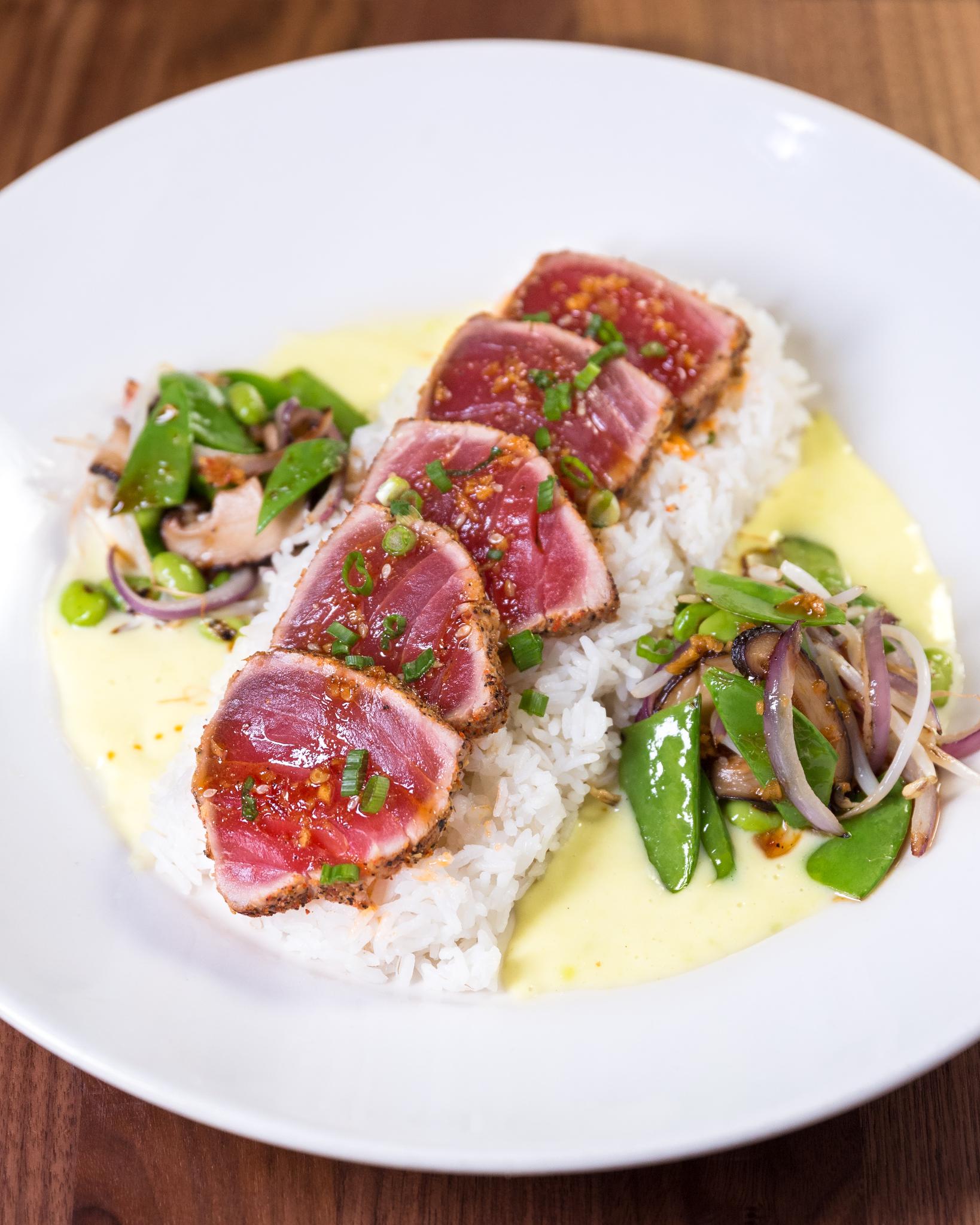 Wasabi Crusted Ahi Tuna Cheesecake Factory
