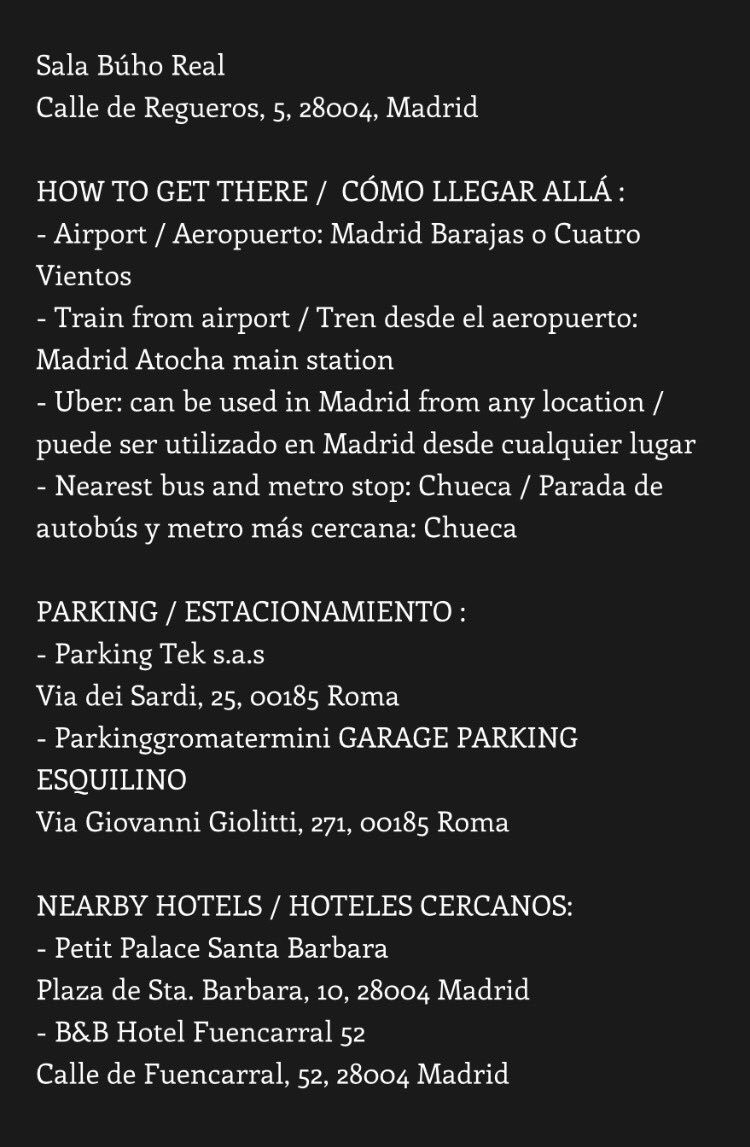 The venue for the concert with <a href="/ChaseRColeman/">Chase Coleman</a> and <a href="/Robert__Amacker/">Robert Amacker</a> in #Madrid on July 4th is at @SalaBuhoReal 👈🏻 go and give them a follow!