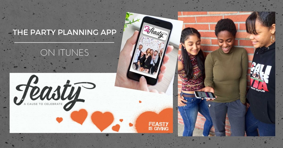 thefeastyapp's tweet photo. The newest, easiest way to plan events or raise money for a cause - The #Feasty App. https://t.co/HOy30TyD3x #partyplanning #charity #tech https://t.co/Tp4ArQ29cL