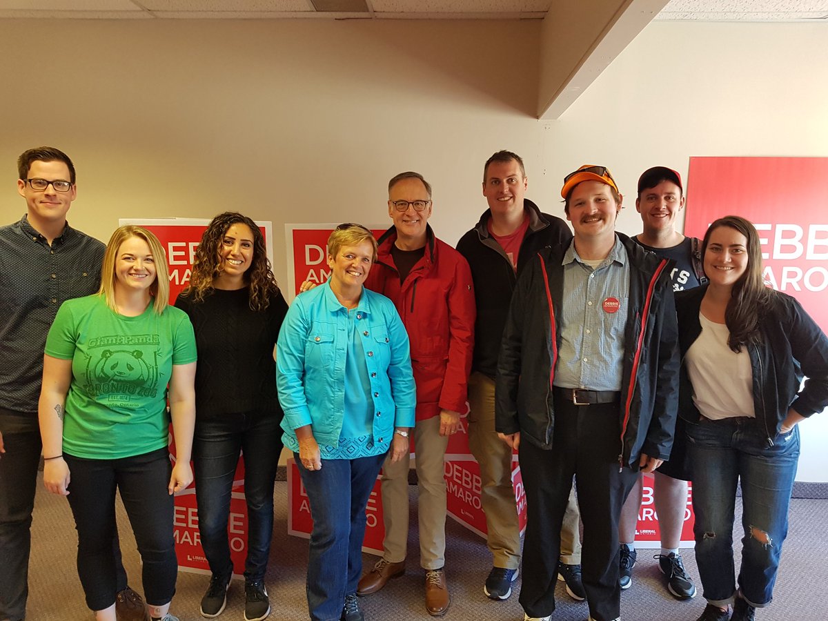 Rob_Oliphant's tweet photo. Great to be out knocking on doors in the Soo with @DebbieAmaroso. Fun to walk
my old paper route! Vote now or June 1st! #Soonews https://t.co/hVVDtDwZoi