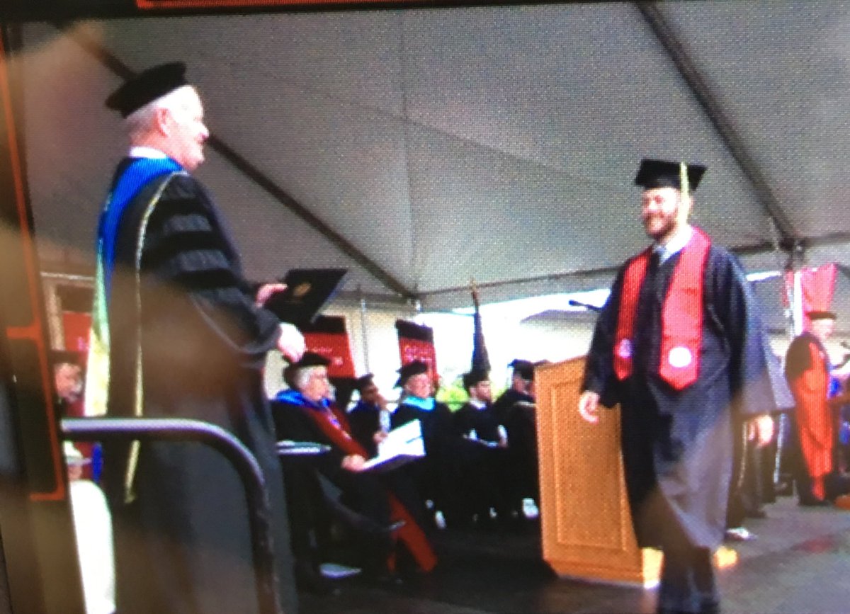 goboxers's tweet photo. The newest member of the @pacificu alumni is @BoxersBaseball Josh Keithly. #BoxersGrad https://t.co/TrL7nrB82W