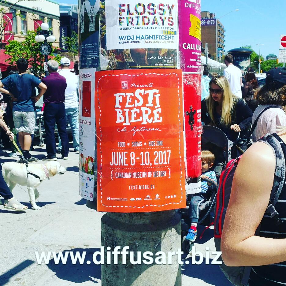 diffusart's tweet photo. Everywhere #Ottawa #Gatineau  

 @FestibieredeGat #festibiere

#Diffusart

#ottawa #posteringinottawa #posteringottawa #diffusartpostering https://t.co/xShqtLjBpZ