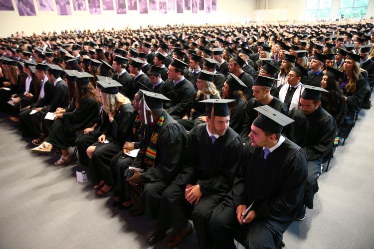 UofStThomasMN's tweet photo. Commencement sights and sounds from our undergraduate ceremony #TommieGrad #UST2017 https://t.co/VUTzWfwWKN https://t.co/C60qwTVjyu