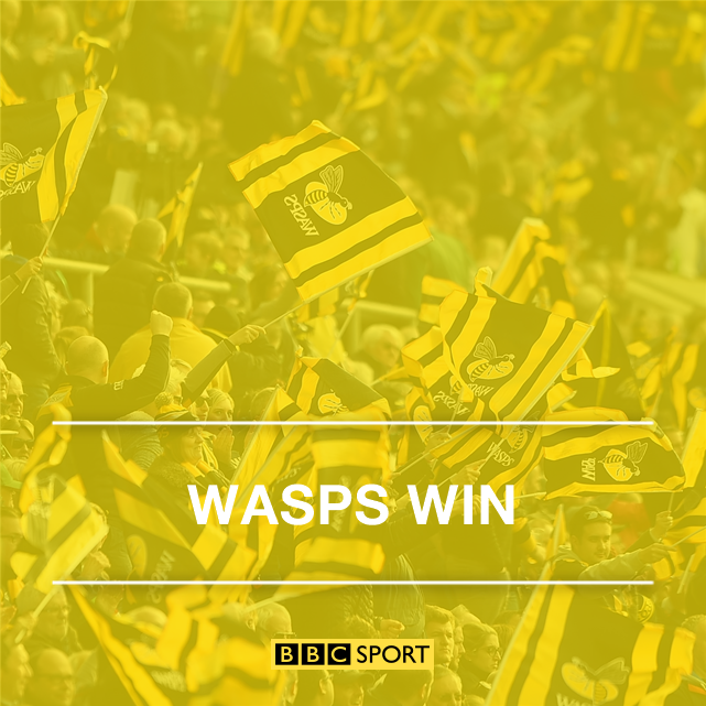 bbcrugbyunion's tweet photo. FT: It's all over! Wasps will face Exeter Chiefs in the Premiership final at Twickenham.
21-20
#WASLEI
📱💻📻👉 https://t.co/m7TWxDJNBc https://t.co/DKX4sKkjGr