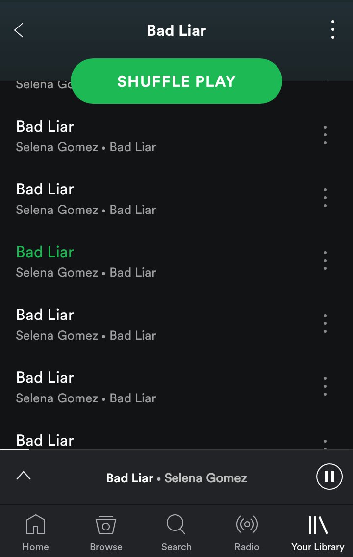 selenasouvenir's tweet photo. I've been streaming #BadLiar ever since it got released ๐ #StreamBadLiar
https://t.co/905R9ZD6ud https://t.co/oOcD3OWZ53