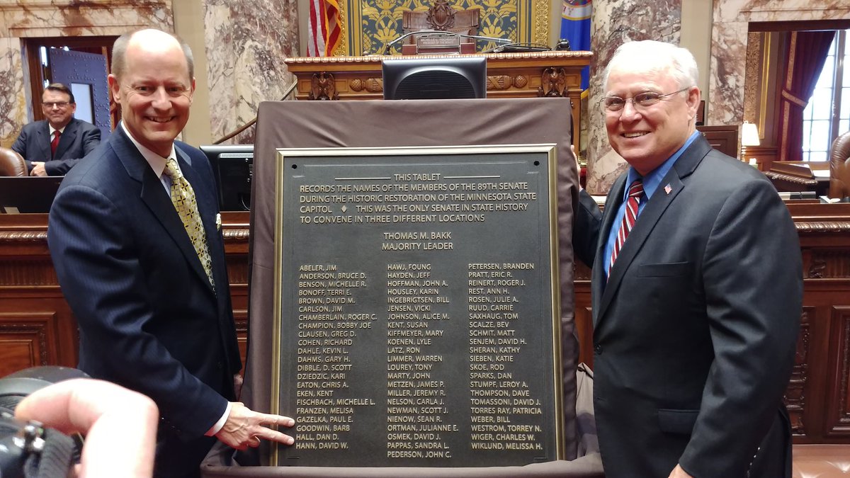 SenatorDanHall's tweet photo. The plaque that will have the names of those senators that were a part of the reconstruction years of the capitol. https://t.co/cRkrpzWxRs