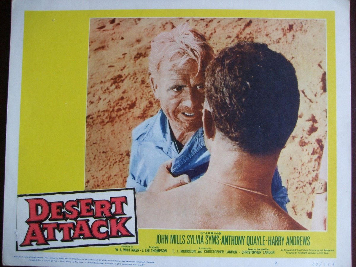 oldimagestore's tweet photo. Original #lobbycards #moviememorabillia from #DesertAttack aka #IceColdInAlex . Would look great framed on your wall https://t.co/KGB2BgWTTt https://t.co/H8vr6mLFHw