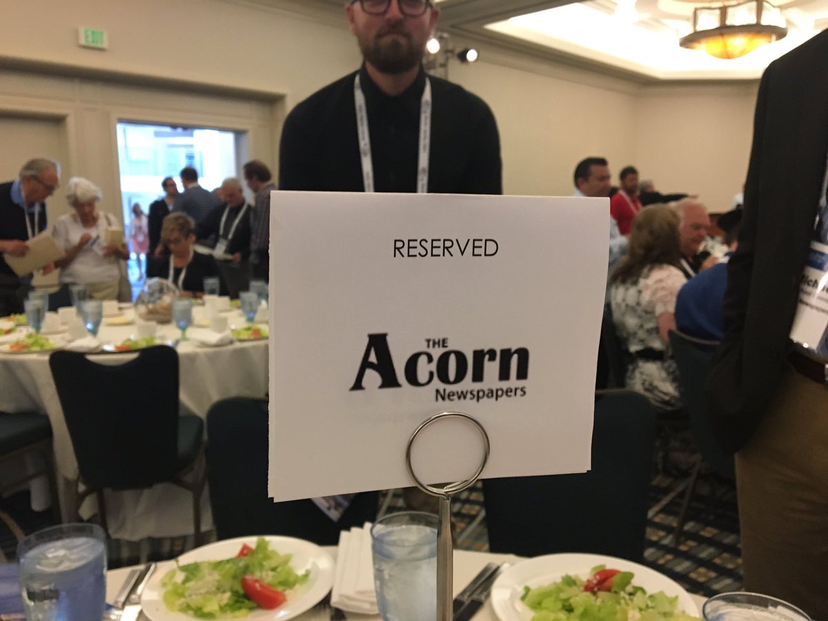 KyleBJorrey's tweet photo. Here at @CNPAservices Awards Luncheon with the Acorn contingency. Papers are up for 16 awards! Wish us luck! #wewantfirst https://t.co/BarXEGgikQ