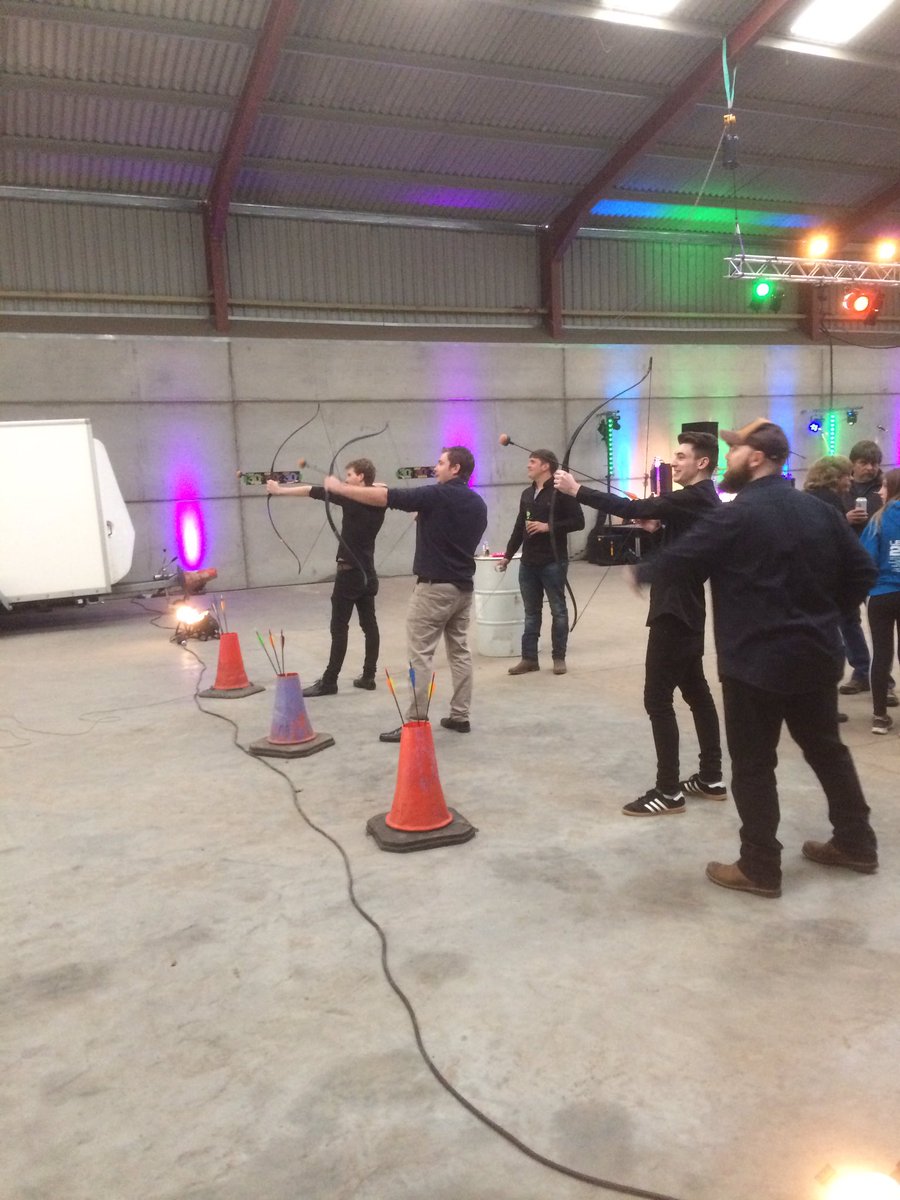 TheGunShow4's tweet photo. Of course, no gig is complete without bow and arrows @Mark_Poulter @CalumBoitz98 @RSWSound https://t.co/FIkdq5T1Eb