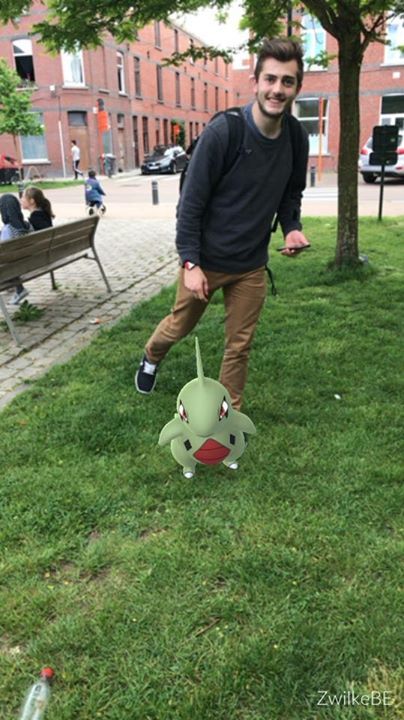 Jeroen026PoGo's tweet photo. Me abusing a wild Larvitar during #bxpw.
Credits to @ZwilkeBE for picture.
#PokemonGo https://t.co/kiKFBphmHz