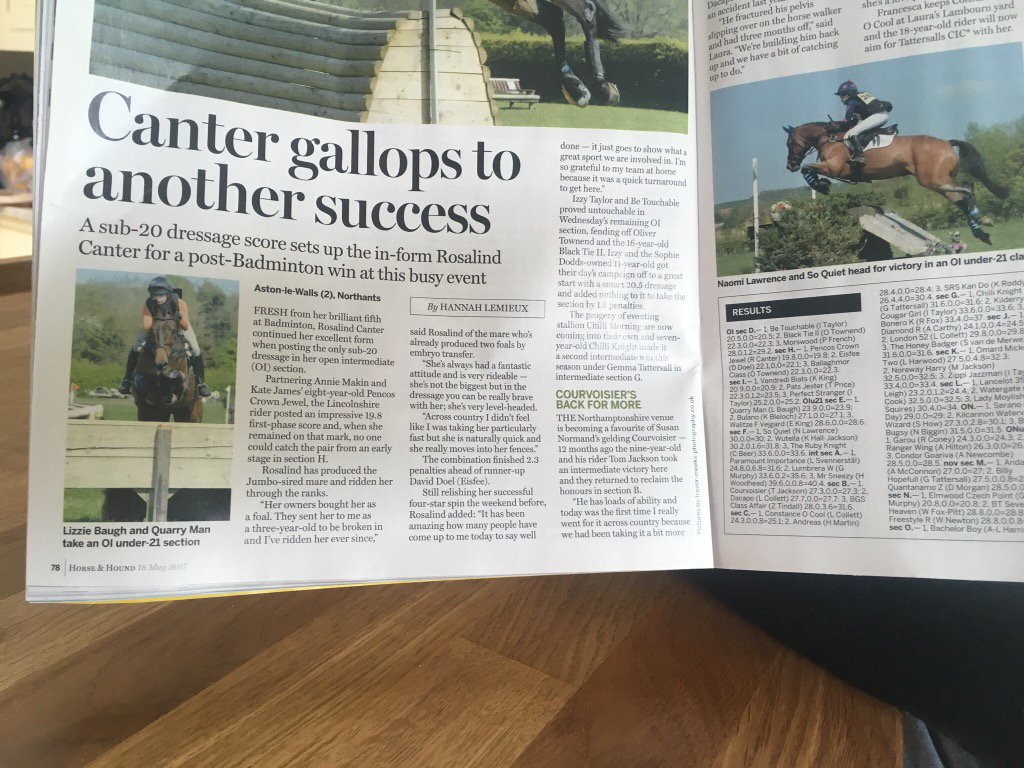 VerePhillipps's tweet photo. Great to see 2 winners on the same page! So Quiet and Quarry Man both bought from this yard!! @horseandhound https://t.co/5Xg8DdlL5T