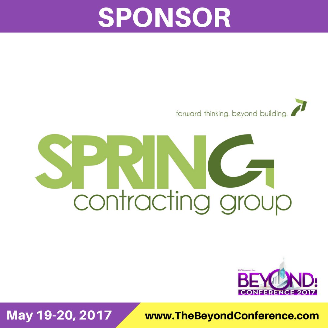 FBCG's tweet photo. Special thanks to our #BeyondCon17 Silver Sponsor, Spring Contracting Group. Visit https://t.co/U4kM0qtZLs to learn about services. https://t.co/WofbvCaZ6S
