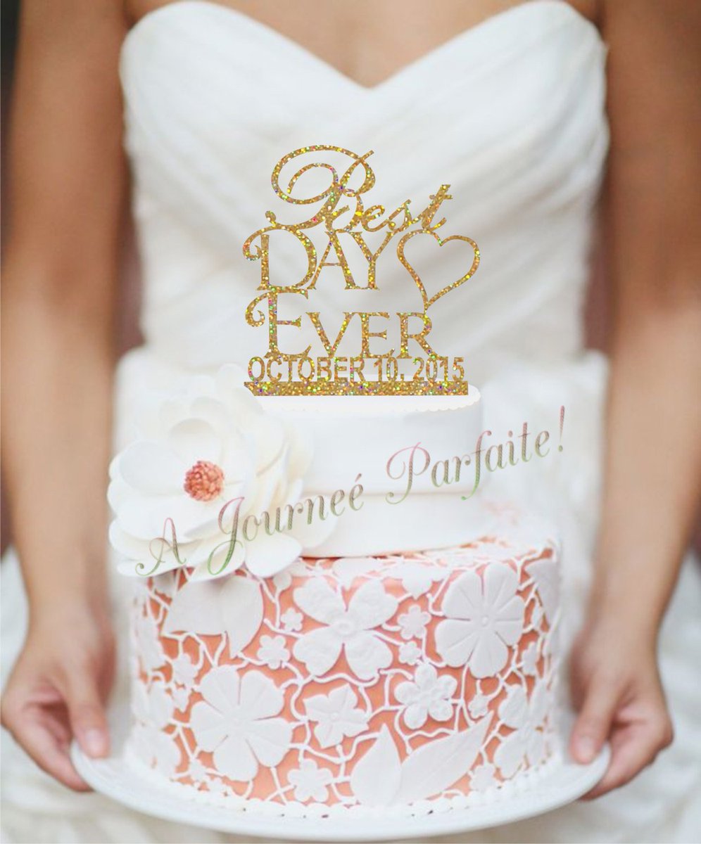 AJourneeParfait's tweet photo. Best Day Ever! Wedding Cake Topper with Date - Graduation, Anniver… https://t.co/j9zxD5MIdW #tablesigns #BestDayEver https://t.co/c56KPBQDMf