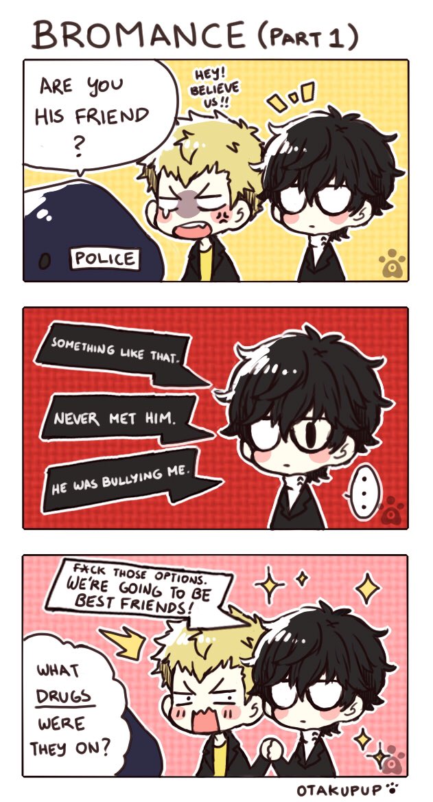 When you just know this two will be BFFs. HOW CAN THEY NOT OFFER THAT OPTION? ? #Persona5 