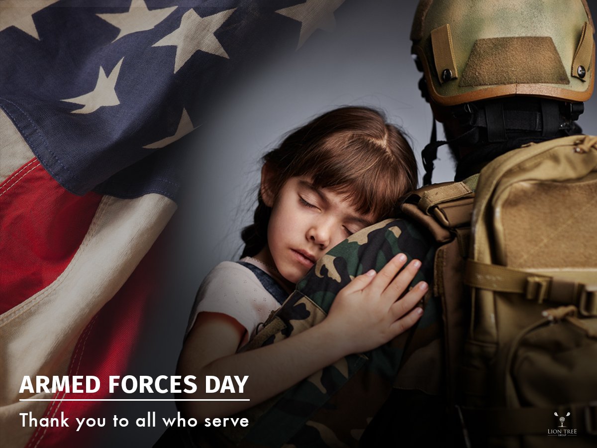 LionTreeGroup's tweet photo. Thank you to all who serve to protect our freedom and for the sacrifice you and your family make.  #ArmedForcesDay https://t.co/lqDxMIvzEY